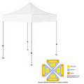 5' x 5' White Rigid Pop-Up Tent Kit, Unimprinted